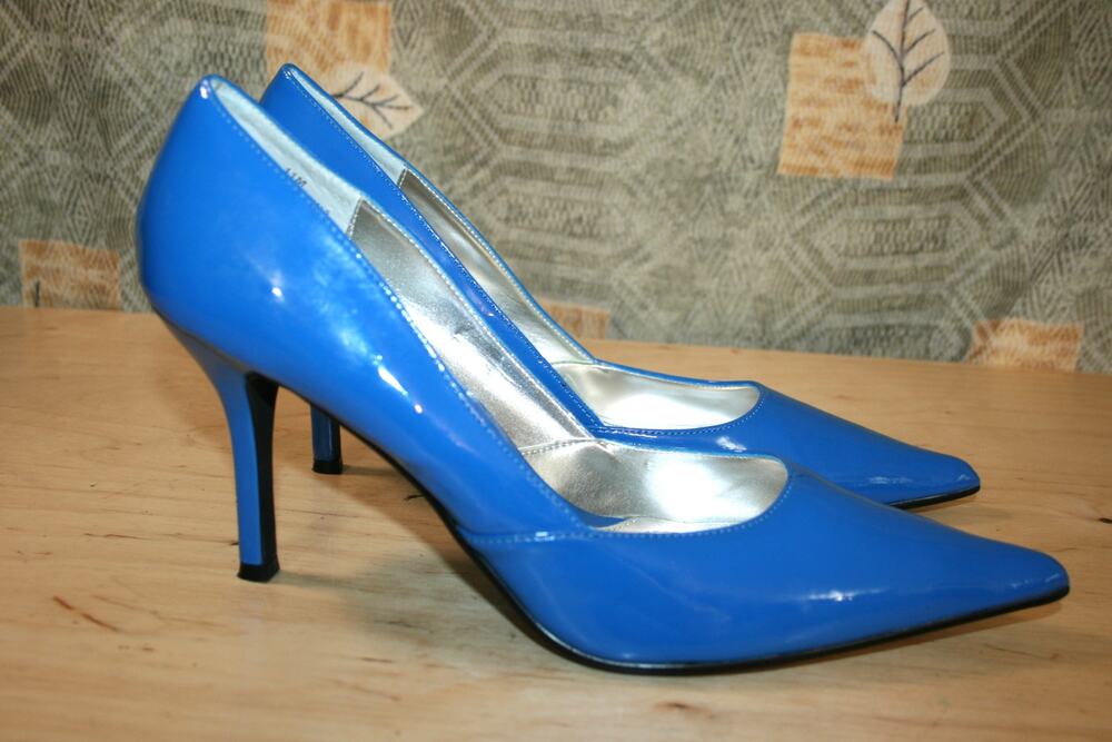 New Rampage Turquoise Blue Patent Pumps 11 M